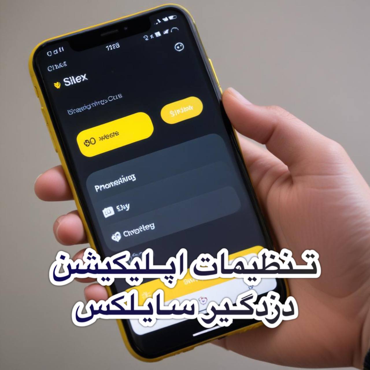 تنظیمات اپلیکیشن سایلکس